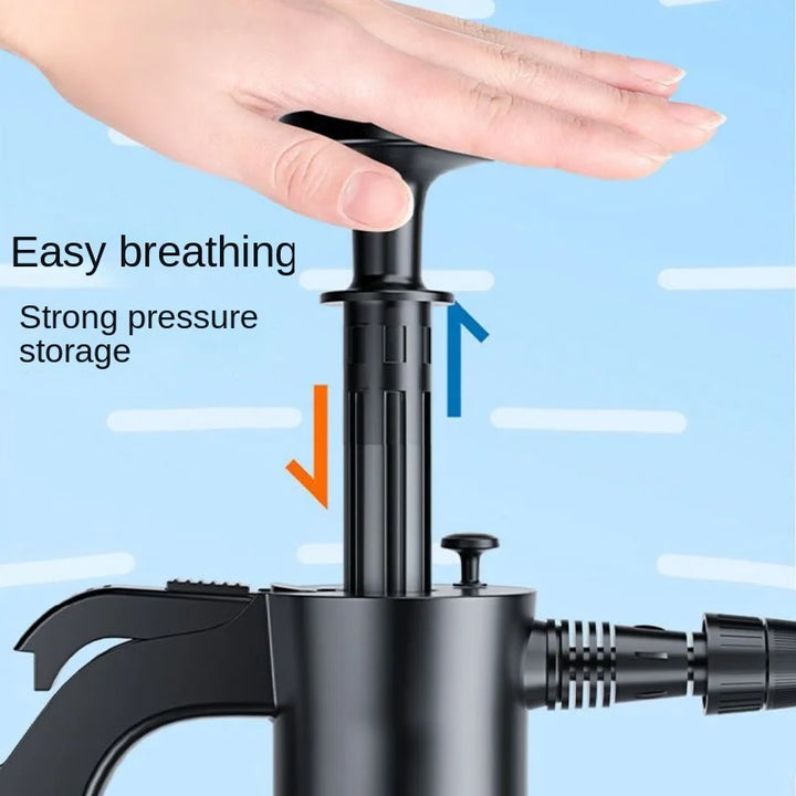 Hand Pump Foam Sprayer Car Wash Bottle 2L - Carmodza.com