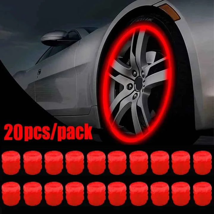 Luminous Car Tire Valve Caps | Universal Glow-in-the-Dark