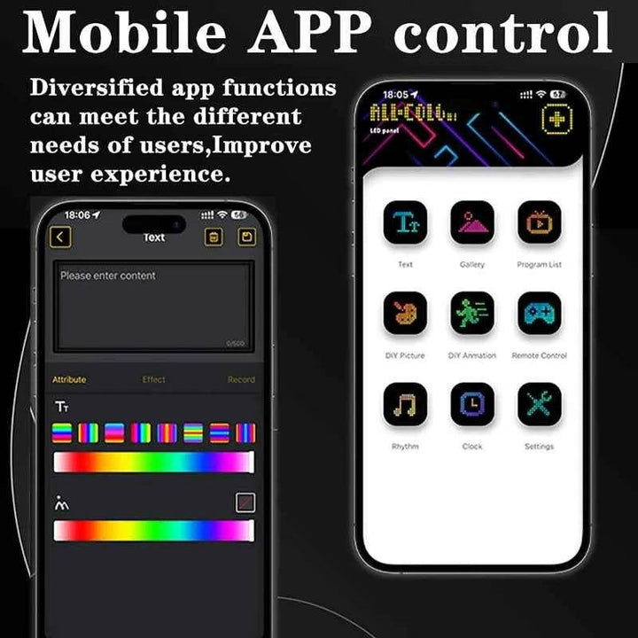 Flexible USB LED Car Display Screen with APP & Remote Control - Carmodza.com