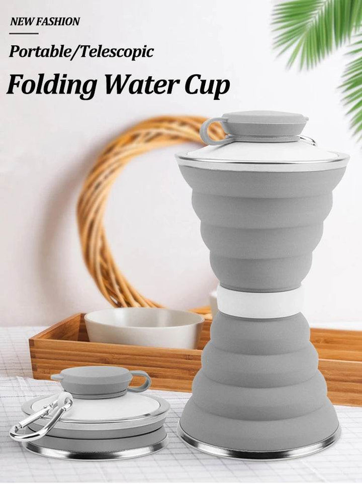 Foldable Car Travel Water Bottle - 500ml Portable Silicone - Carmodza.com
