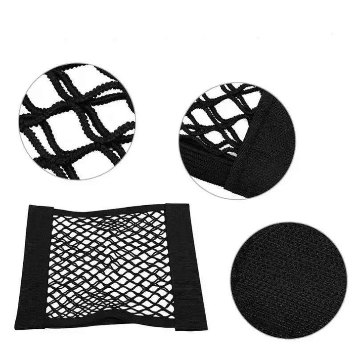 Car Trunk Mesh Organizer Net | Double-Layer Vehicle Storage Bag - Carmodza.com