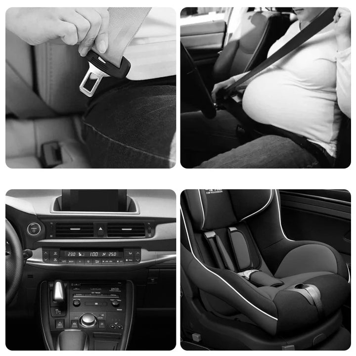 Car Seat Belt Clip Extension: Universal Safety Buckle (2-Pack) - Carmodza.com