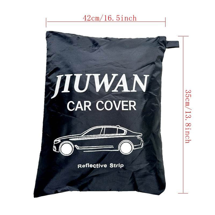 Universal All-Weather Car Cover with Reflective Strips - Carmodza.com