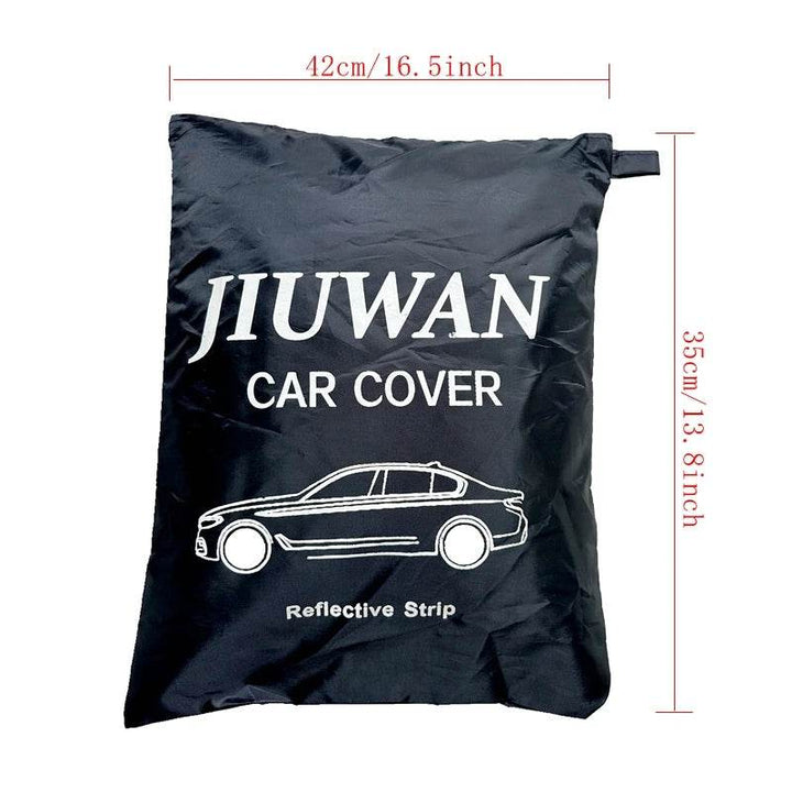 Universal All-Weather Car Cover with Reflective Strips - Carmodza.com