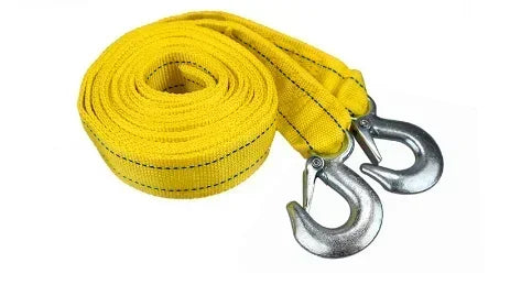 Heavy Duty 5 Ton Tow Strap | 4M Car Recovery Rope with Hooks - Carmodza.com