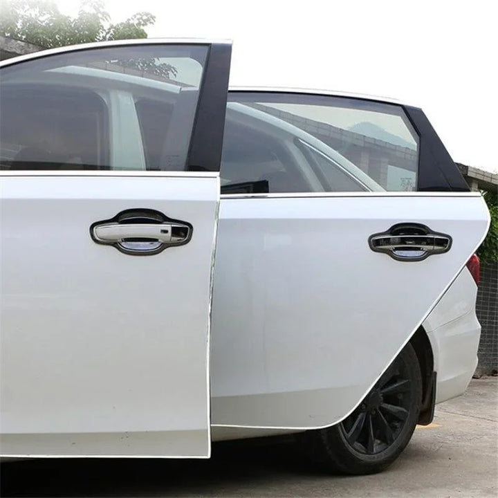Car Door Edge Protector Strip | Silver DIY Moulding Guard Trim - Carmodza.com