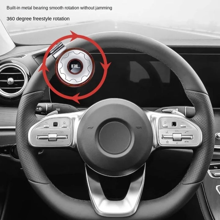 Car Steering Wheel Spinner Knob | Universal 360° Power Handle - Carmodza.com