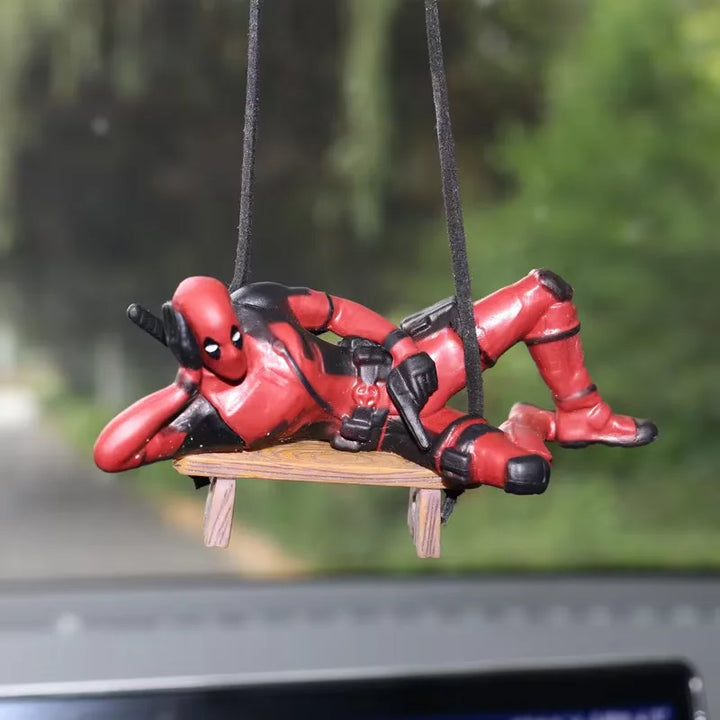 Deadpool Car Pendant for Rearview Mirror Keychain and Decorative Ornaments - Carmodza.com
