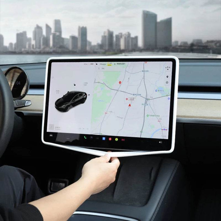 Tesla Model 3 Screen Protector - Anti-Collision Frame - Carmodza.com
