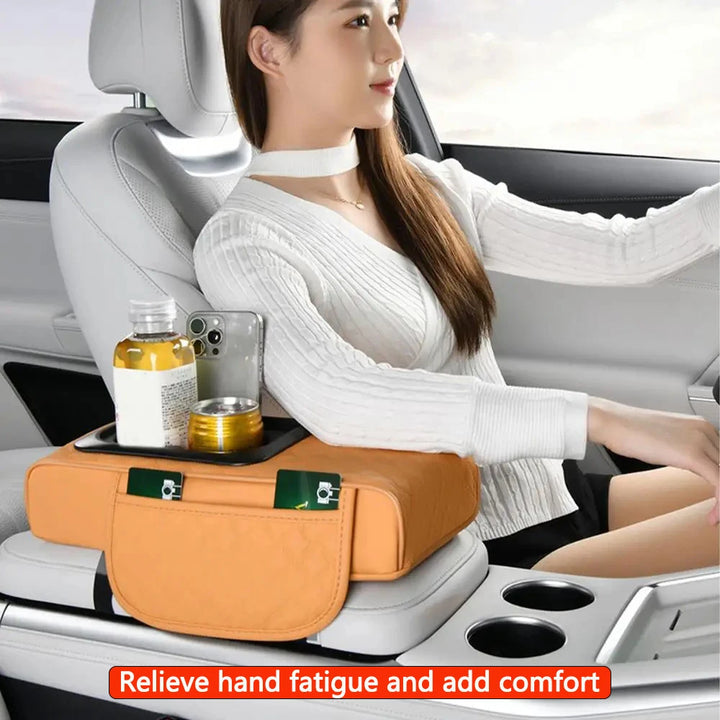 Car Armrest Box with Storage Organizer – PU Leather Console - Carmodza.com