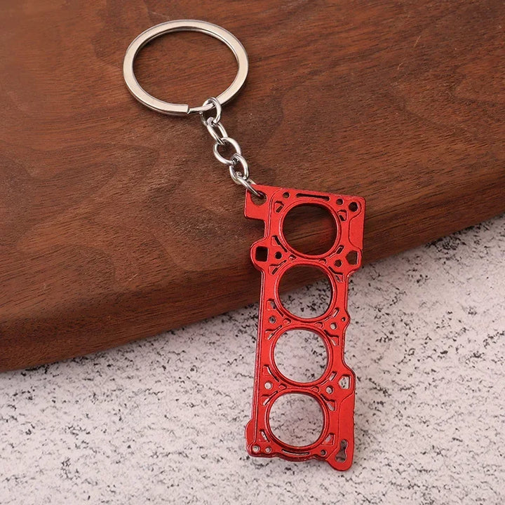 Car Part Enthusiast Metal Keychains | Automotive Themed Keyrings - Carmodza.com
