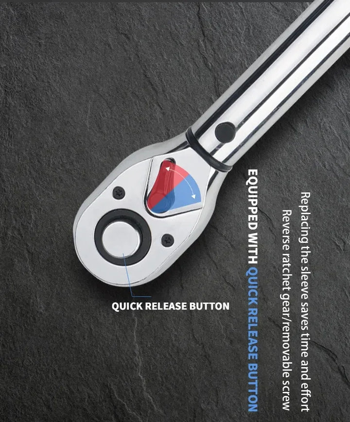 Torque Wrench 3/8" Drive | 5-60 N.m Adjustable & Reversible - Carmodza.com