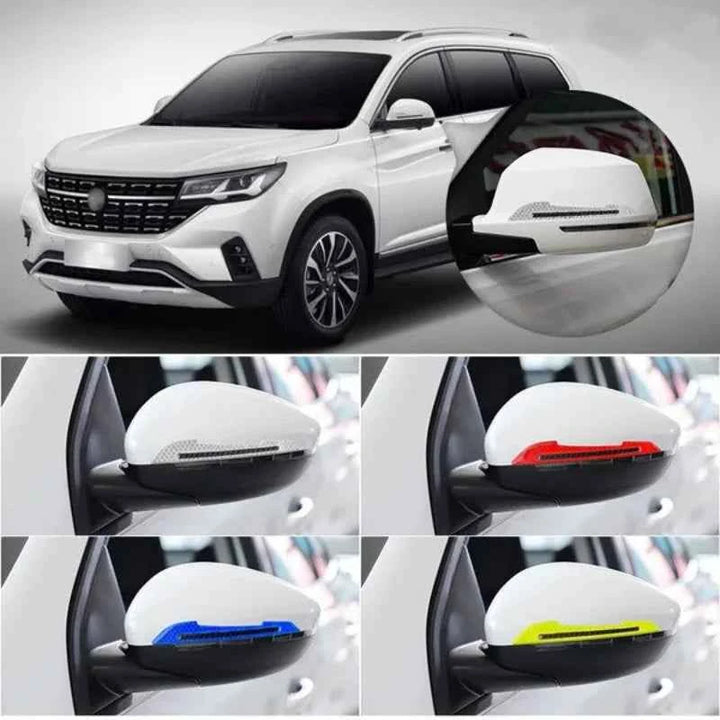 Car Reflective Stickers Traceless Protective Sticker – Rearview Mirror Safety Strips - Carmodza.com