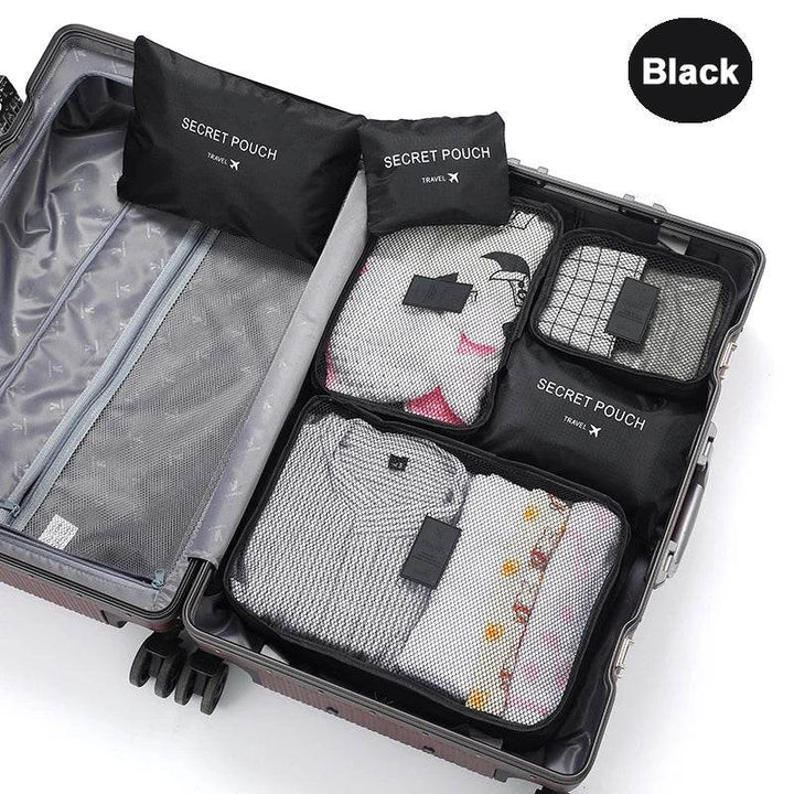 Travel Clothes Storage Bags Set - 6Pcs Luggage Organizer - Carmodza.com