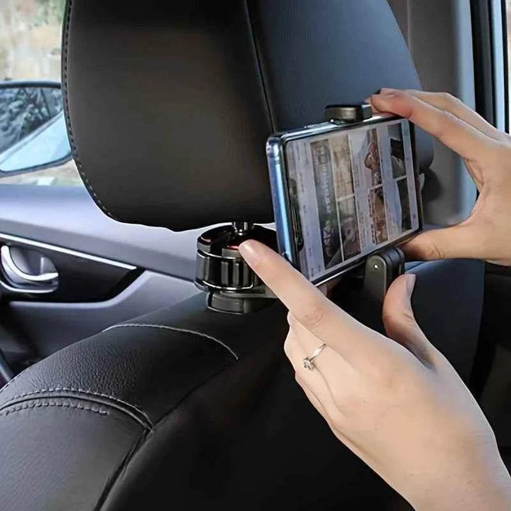 Multifunction Rear Headrest Hook for Car Phone – 2-in-1 Hanger Mount - Carmodza.com