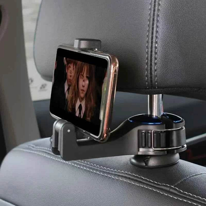Multifunction Rear Headrest Hook for Car Phone – 2-in-1 Hanger Mount - Carmodza.com