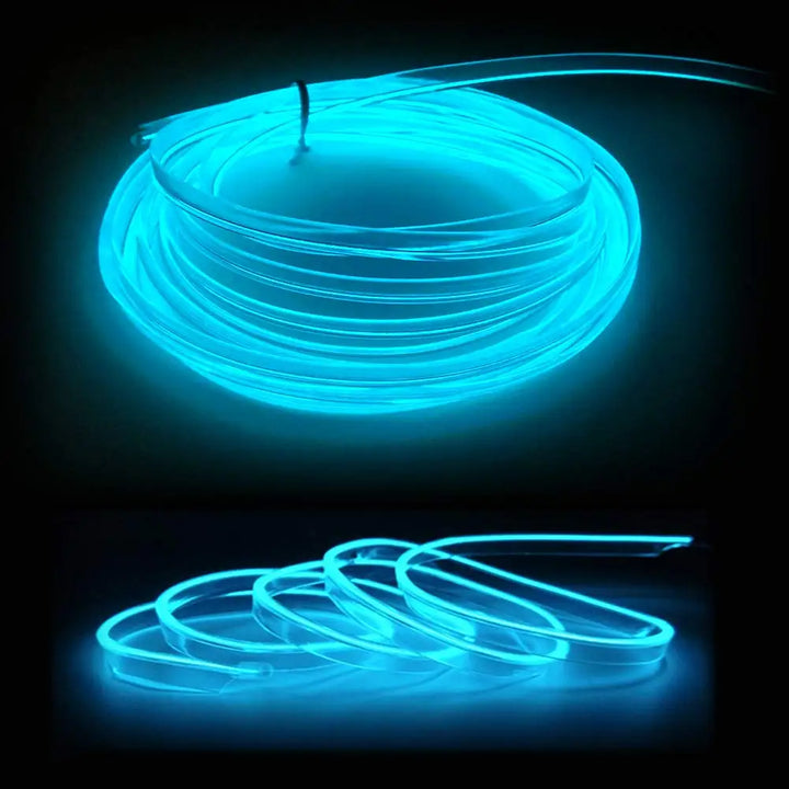 Car Interior LED Strip Light – 5M USB Flexible Neon Atmosphere Light for Auto DIY - Carmodza.com