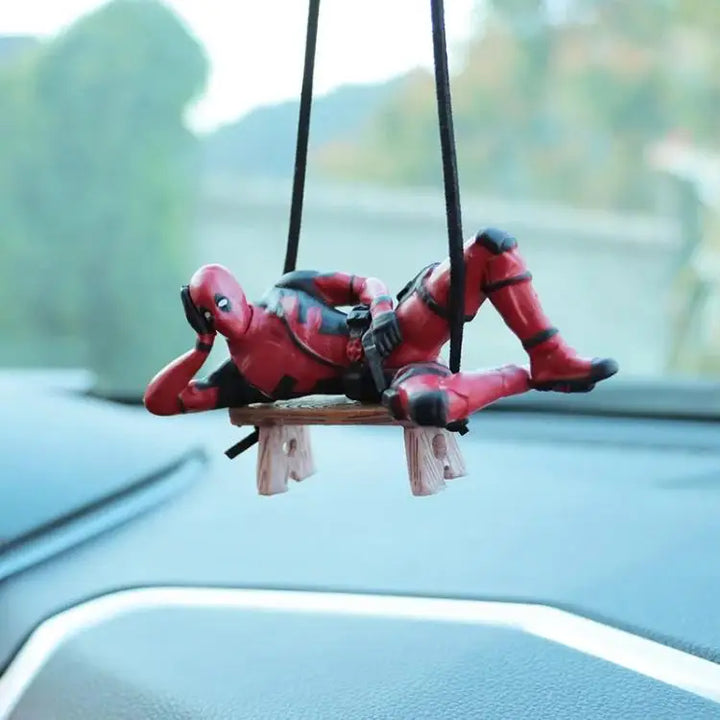 Deadpool Car Pendant for Rearview Mirror Keychain and Decorative Ornaments - Carmodza.com
