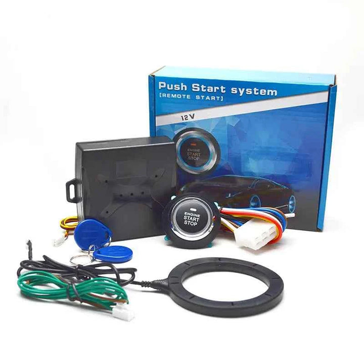 Car Push Start System Push To Start Ignition Kit RFID Technology Passive Inductive Key for 12v Vehicles