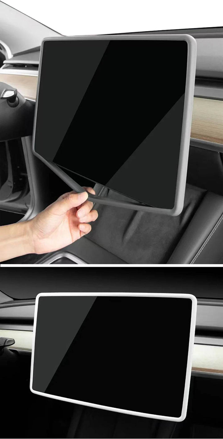 Tesla Model 3 Screen Protector - Anti-Collision Frame - Carmodza.com