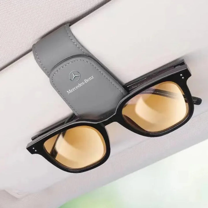 Mercedes-Benz Sun Visor Glasses Holder | Carbon Fiber Eyeglass Clip - Carmodza.com