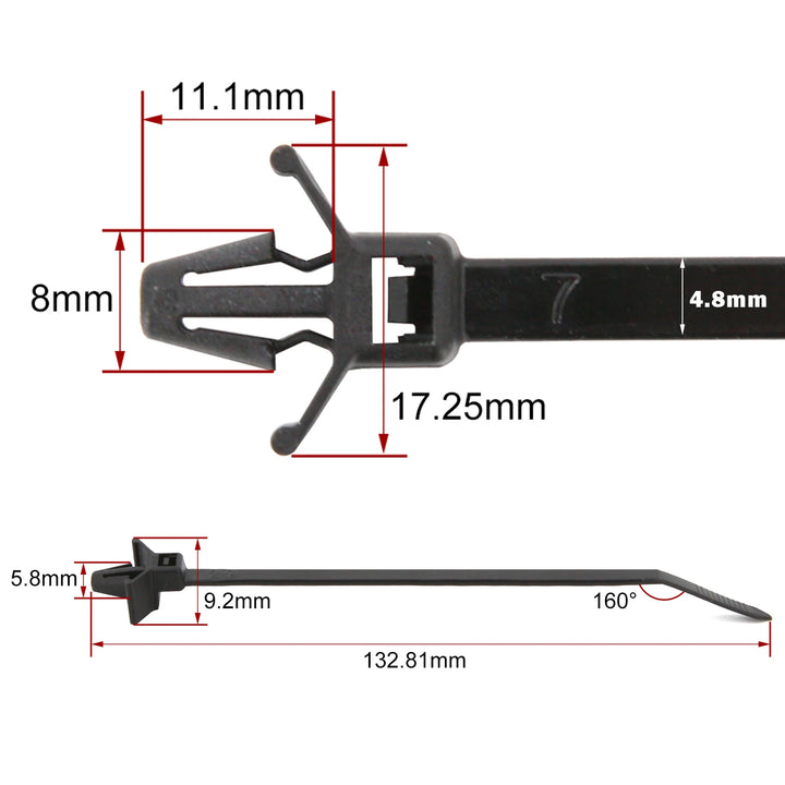 Car Wire Harness Fastener Clips Cable Management Ties - Carmodza.com