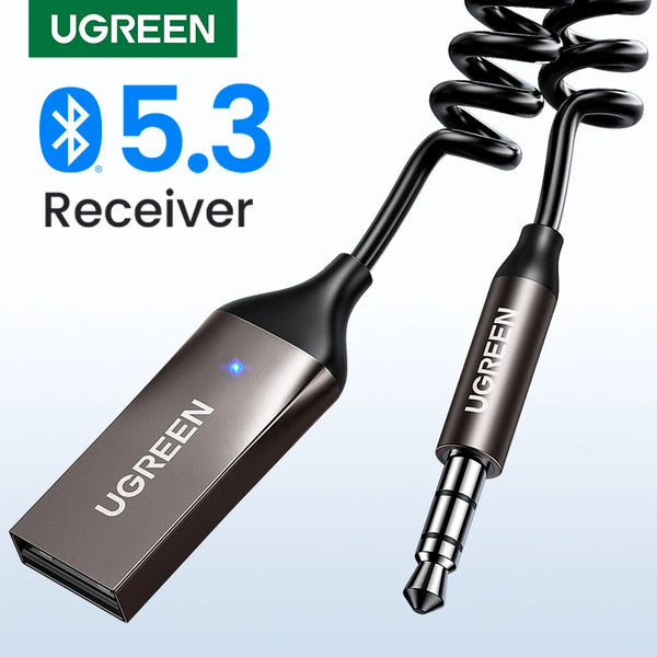 Bluetooth Receiver 5.3 Adapter Hands-Free Car Kits AUX Audio 3.5mm Jack Music Wireless Receiver for Car BT Transmitter - Carmodza.com