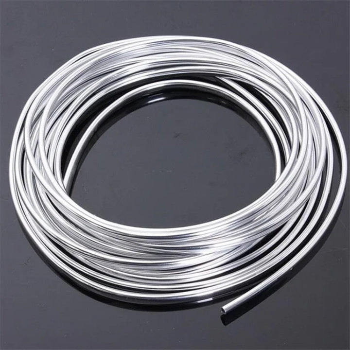 Car Door Edge Protector Strip | Silver DIY Moulding Guard Trim - Carmodza.com