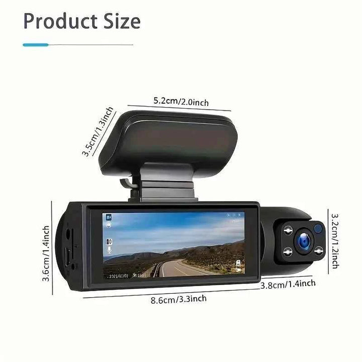 Dual Lens Car Dash Cam 1080P WiFi - Carmodza - Carmodza.com