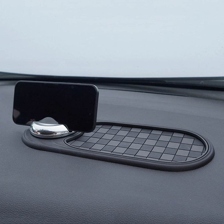 Anti-Slip Car Dashboard Organizer Mat with 360° Phone Holder - Carmodza.com