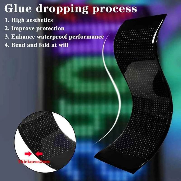 Flexible USB LED Car Display Screen with APP & Remote Control - Carmodza.com