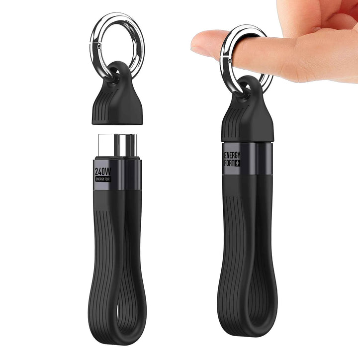240W USB C Keychain Charger Cable for Car & On-The-Go - Carmodza.com