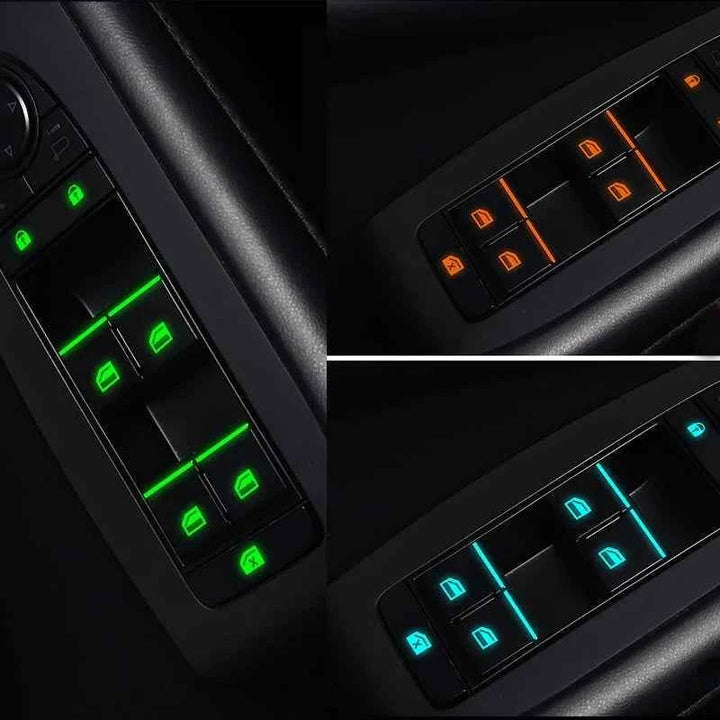 Car Window Button Luminous Stickers - Interior Accessories - Carmodza.com