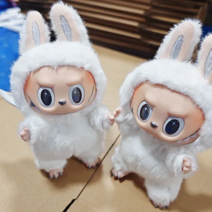 Fluffy Monster Car Keychain Charm | Cute Plush Car Mirror Hanger - Carmodza.com