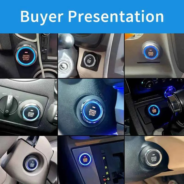 Car Push Start System Push To Start Ignition Kit RFID Technology Passive Inductive Key for 12v Vehicles