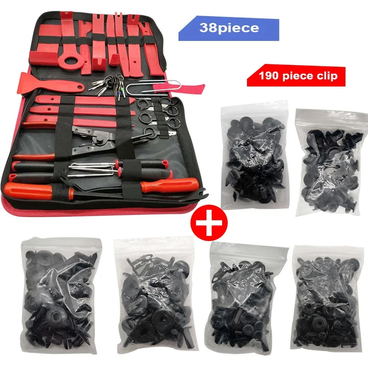 Car Trim Removal Tool Kit | 38-Piece Auto Panel & Clip Puller Set - Carmodza.com