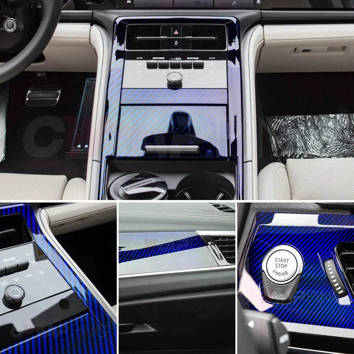 Holographic Carbon Fiber Vinyl Wrap | Glossy Car Sticker Film - Carmodza.com