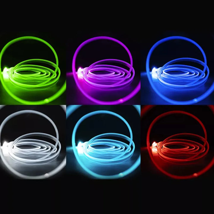 LED Car Interior Lights | RGB Fiber Optic Ambient Strip Kit - Carmodza.com
