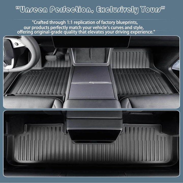 Tesla Model Y 2025 Mats - TPE Waterproof Floor Protection - Carmodza.com