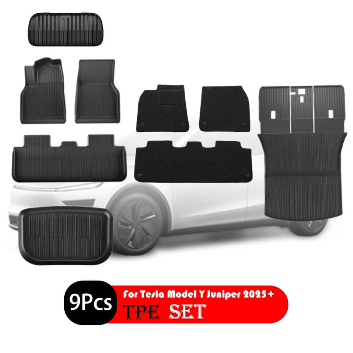 Tesla Model Y 2025 Mats - TPE Waterproof Floor Protection - Carmodza.com