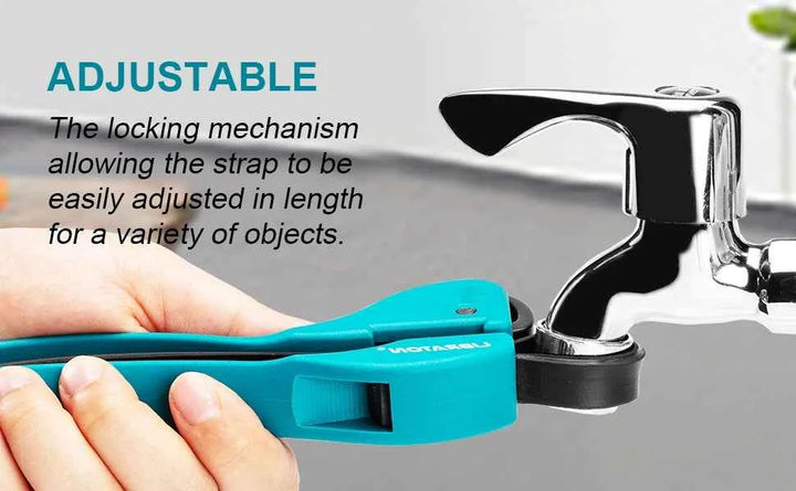 Adjustable Rubber Strap Wrench Tool for Oil Filters & Jars - Carmodza.com
