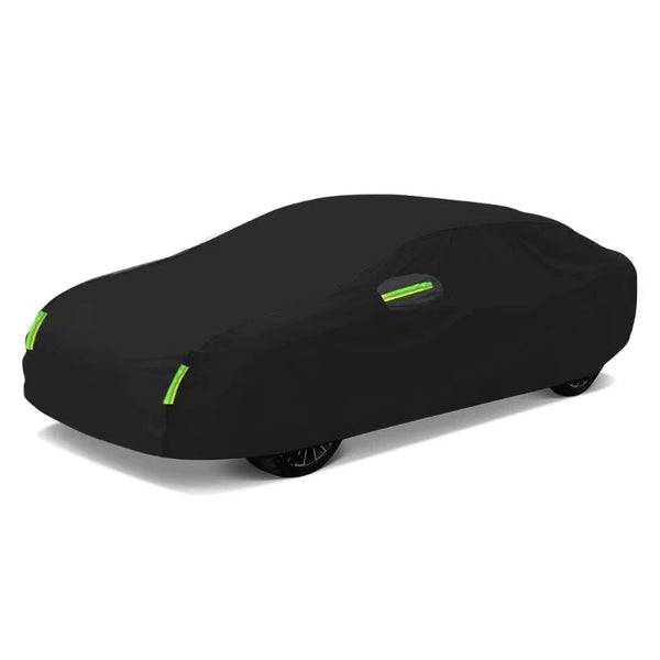 Universal All-Weather Car Cover with Reflective Strips - Carmodza.com