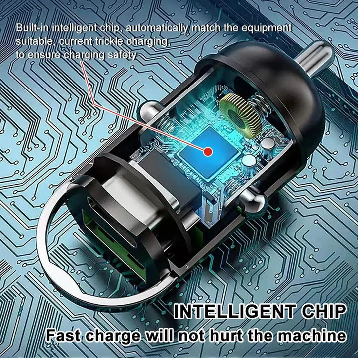 Ford 60W Fast Car Charger with USB-C & USB-A Ports - Carmodza.com