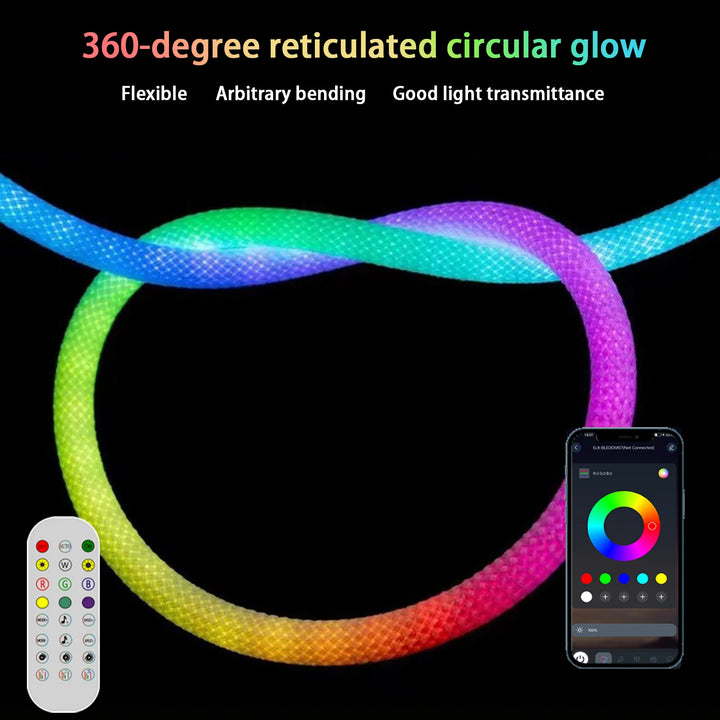 LED Neon Car Light Strip with Bluetooth APP Control - Carmodza.com