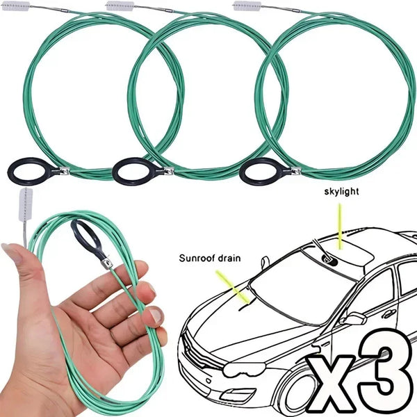 Car Sunroof Drain Cleaning Brush | Flexible 3m Dredge Tool - Carmodza.com