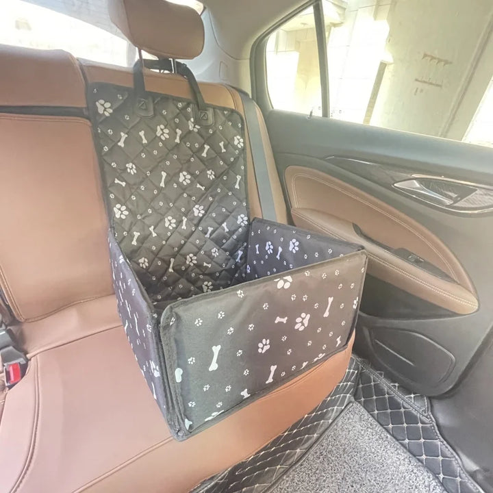 Pet Dog Cat Carrier Car Bag - Waterproof Folding Hammock for Travel - Carmodza.com