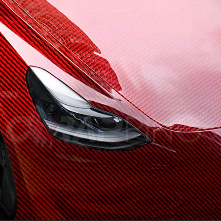 Holographic Carbon Fiber Vinyl Wrap | Glossy Car Sticker Film - Carmodza.com