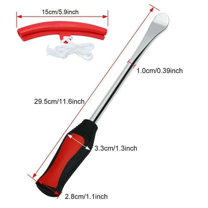 Tire Spoon Lever Tool Kit with Rim Protectors for Easy Tire Repair - Carmodza.com