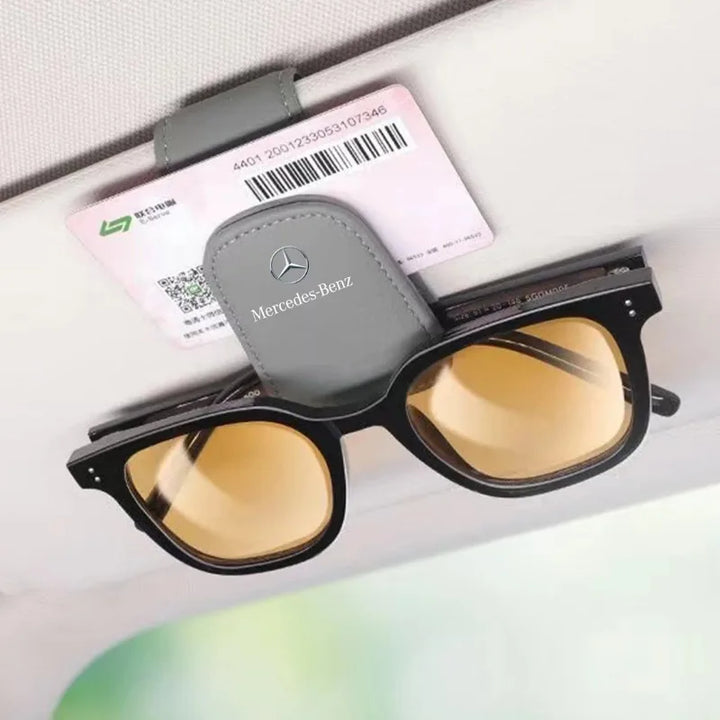 Mercedes-Benz Sun Visor Glasses Holder | Carbon Fiber Eyeglass Clip - Carmodza.com