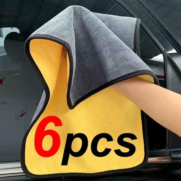 Microfiber Car Cleaning Towels 6pcs Set for Car, Glass & Interior - Carmodza.com